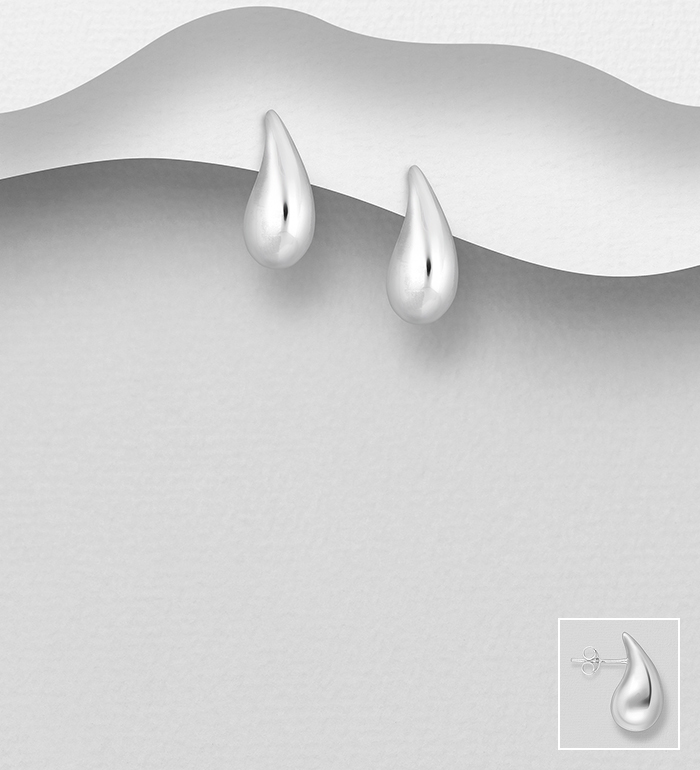 706-38785 - Wholesale 925 Sterling Silver Push-Back Earrings