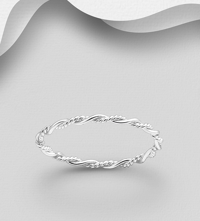 706-26452 - Wholesale 925 Sterling Silver Twist Ring