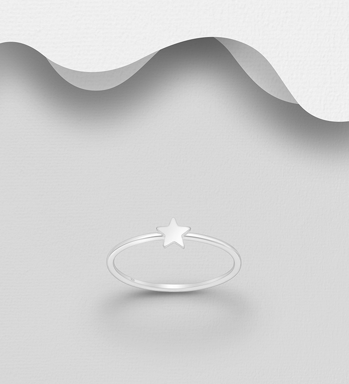 Wholesale 925 Sterling Silver Star Ring - SKU #706-20303
