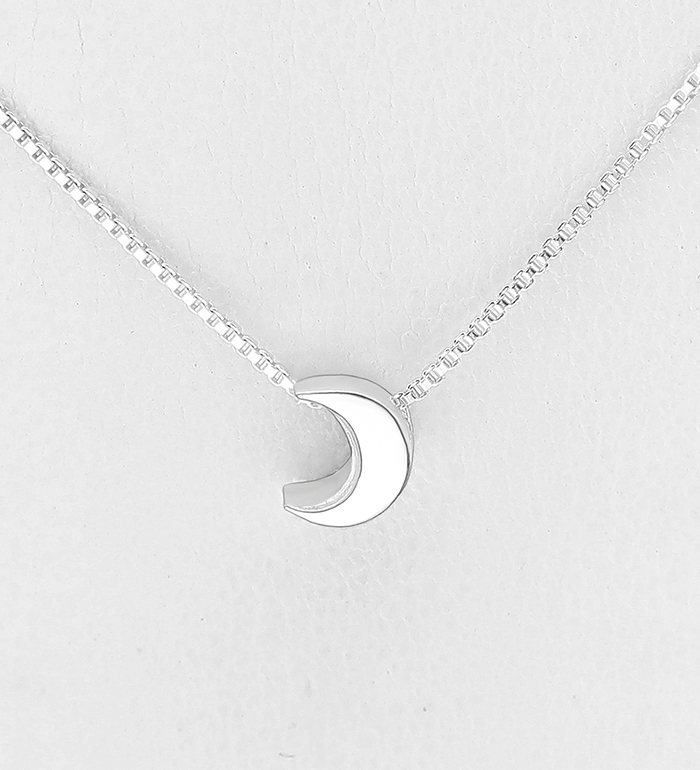 Wholesale 925 Sterling Silver Moon Necklace - SKU #706-36709