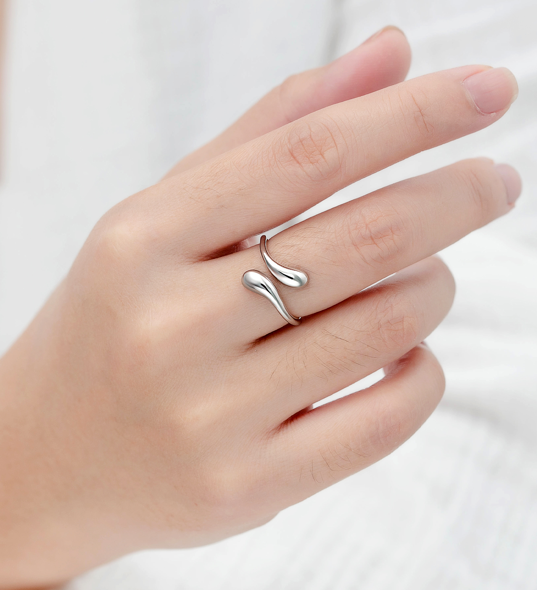 Wholesale 925 Sterling Silver Adjustable Ring - SKU #1063-4820A