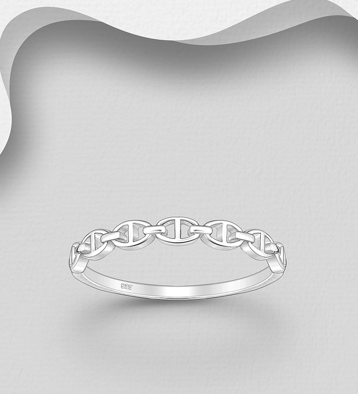 706-39898 - Wholesale 925 Sterling Silver Links Ring